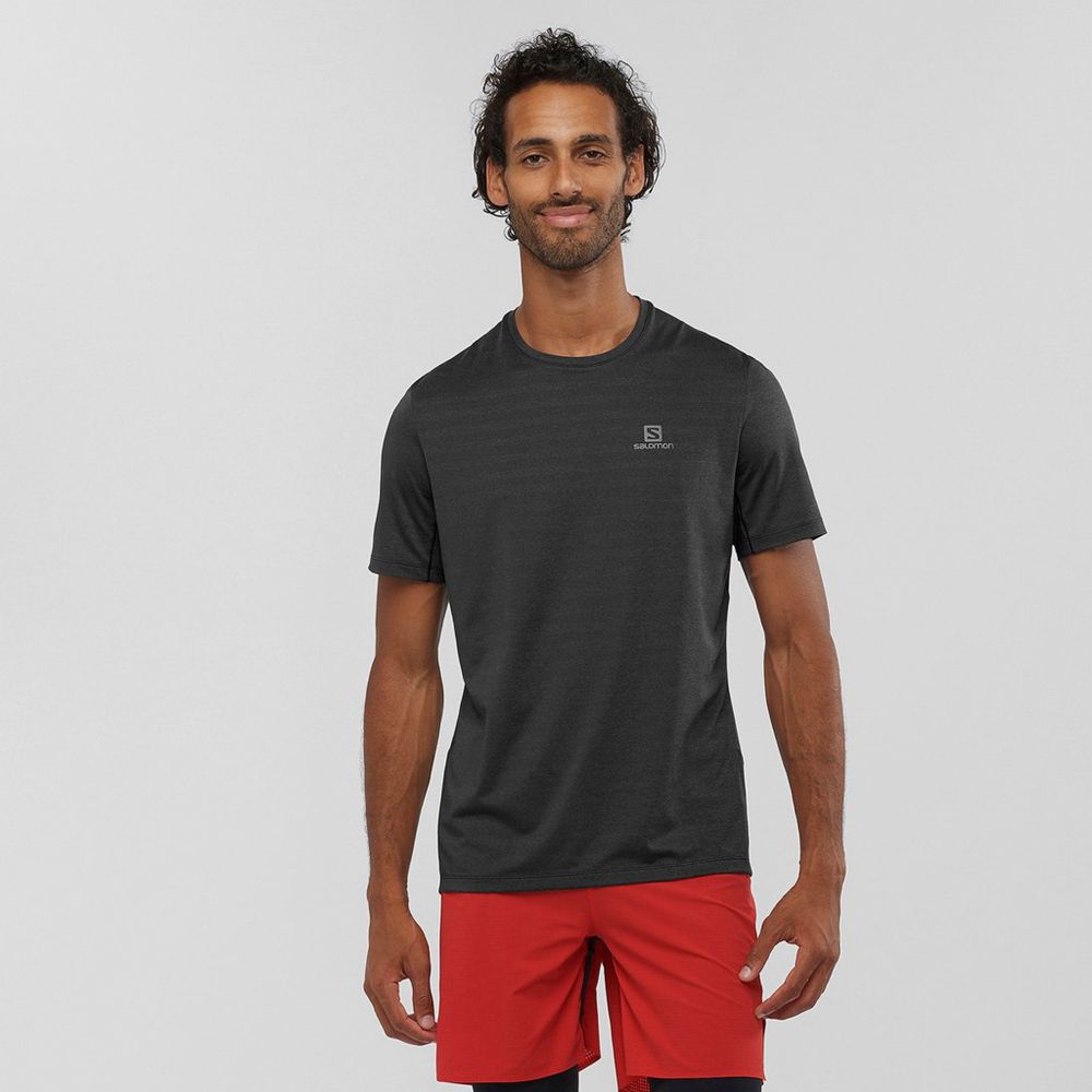 SALOMON XA Philippines - Men's Tee Shirt - Orangered | 273059-LXT